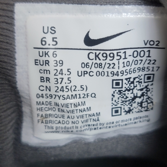 Nike Men\'s React SFB Black Carbon Boots Outdoor Shoes CK9951-001 Size 6.5 New main image 6